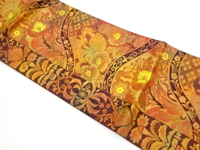 JAPANESE NAGOYA OBI / WOVEN WAVY STRIPE